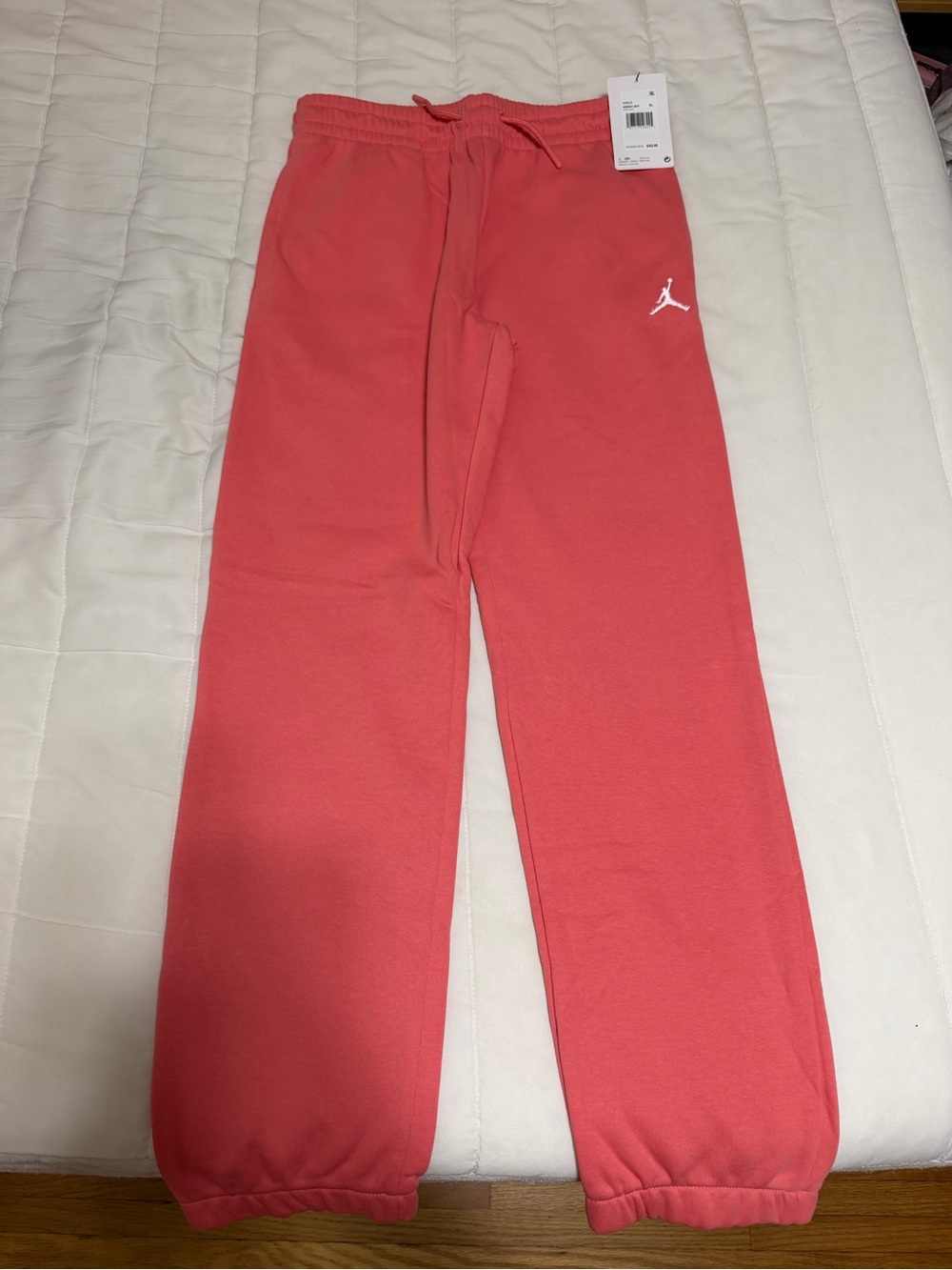 💥 NWT KIDS Jordan Coral Sweatpants with White Jumpman